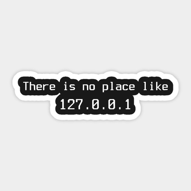 IP address - 127.0.0.1 Sticker by mangobanana